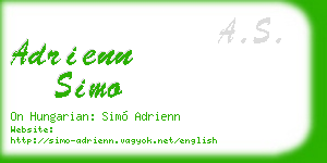 adrienn simo business card